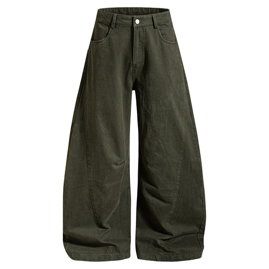 Damen weite High‑Waist Culotte-Jeans mit Baggy-Silhouette und Cargo-Details Shop Nory