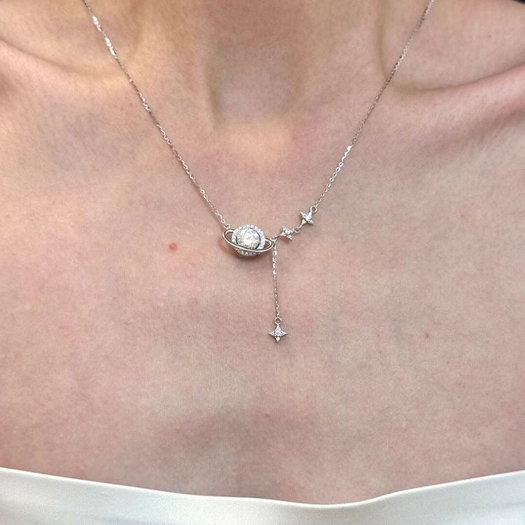 Damen zarte Halskette mit funkelndem Anhänger Shop Nory