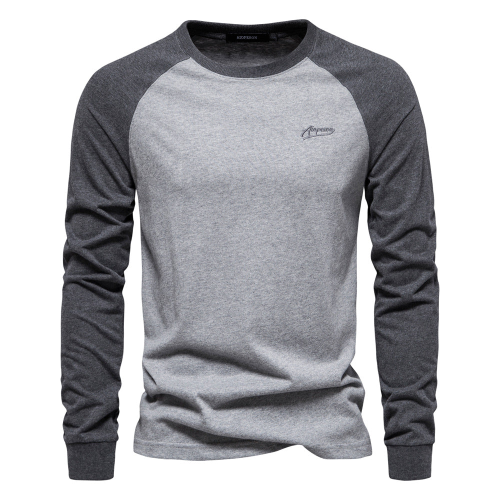 Herren Langarmshirt mit markantem Raglan-Design