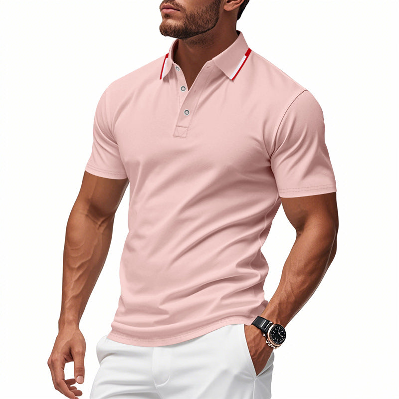 Herren Polo-Shirt mit modernem Kragen und atmungsaktiver Struktur ShopNory