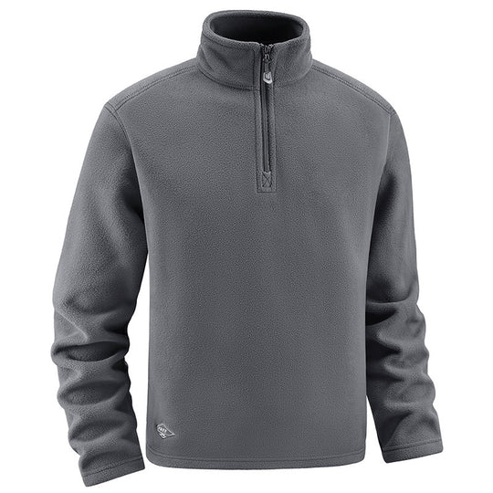 Herren Fleece-Pullover mit Troyer-Kragen und halbem Reißverschluss aus weichem Microfleece Shop Nory