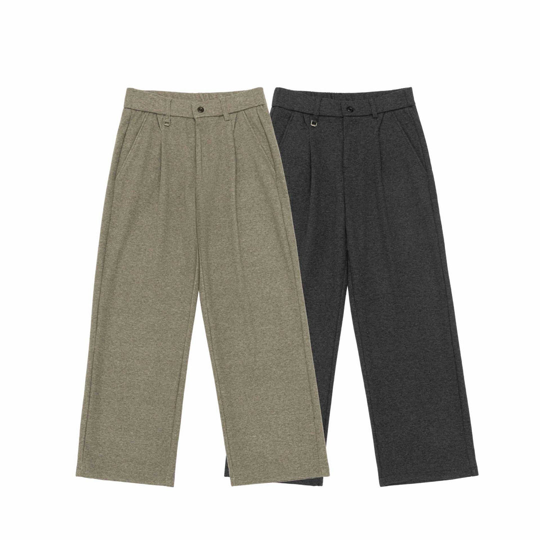 Damen Hochtaillierte Bundfalten-Jerseyhose mit weitem Bein Shop Nory