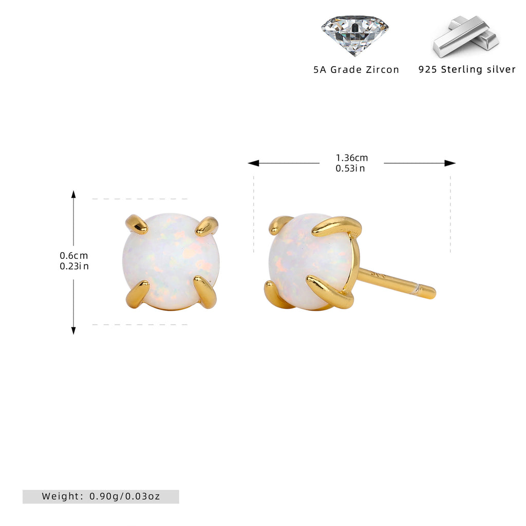 Damen Ohrstecker mit funkelnden 5A Zirkon und hochwertigem 925 Sterling Silber Shop Nory