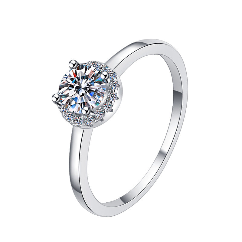 Damen Verlobungsring mit funkelndem Zirkonia und eleganter Fassung Shop Nory