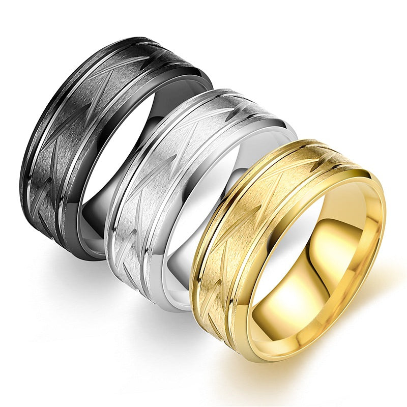 Herren Ring mit kunstvollem Design und strukturierten Akzenten Shop Nory
