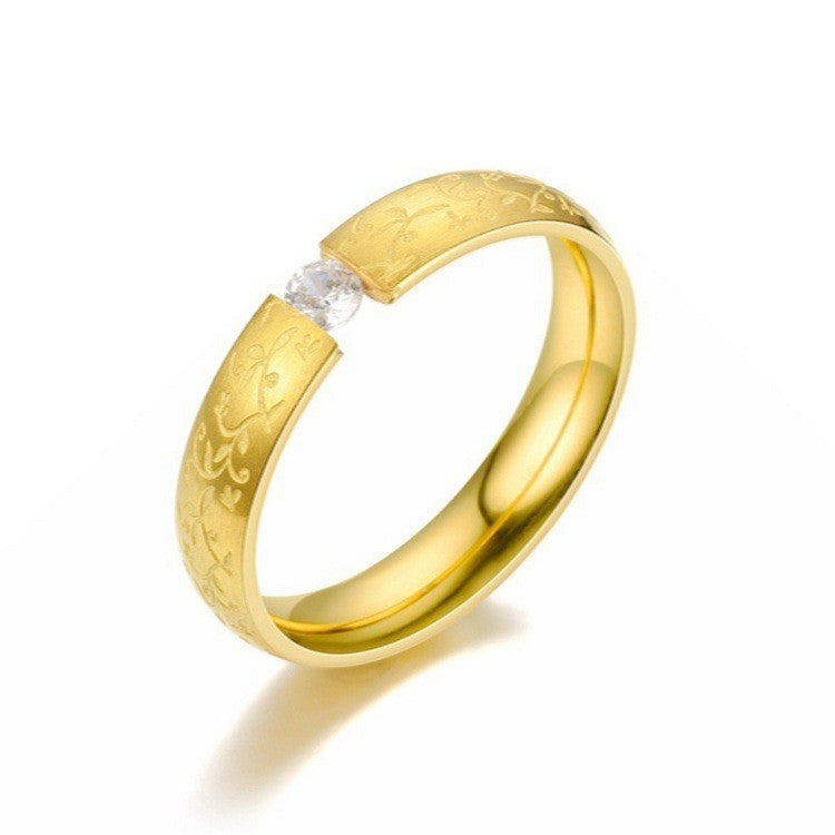 Herren Ring mit kunstvollem floralem Design und glänzender Edelstahloberfläche Shop Nory