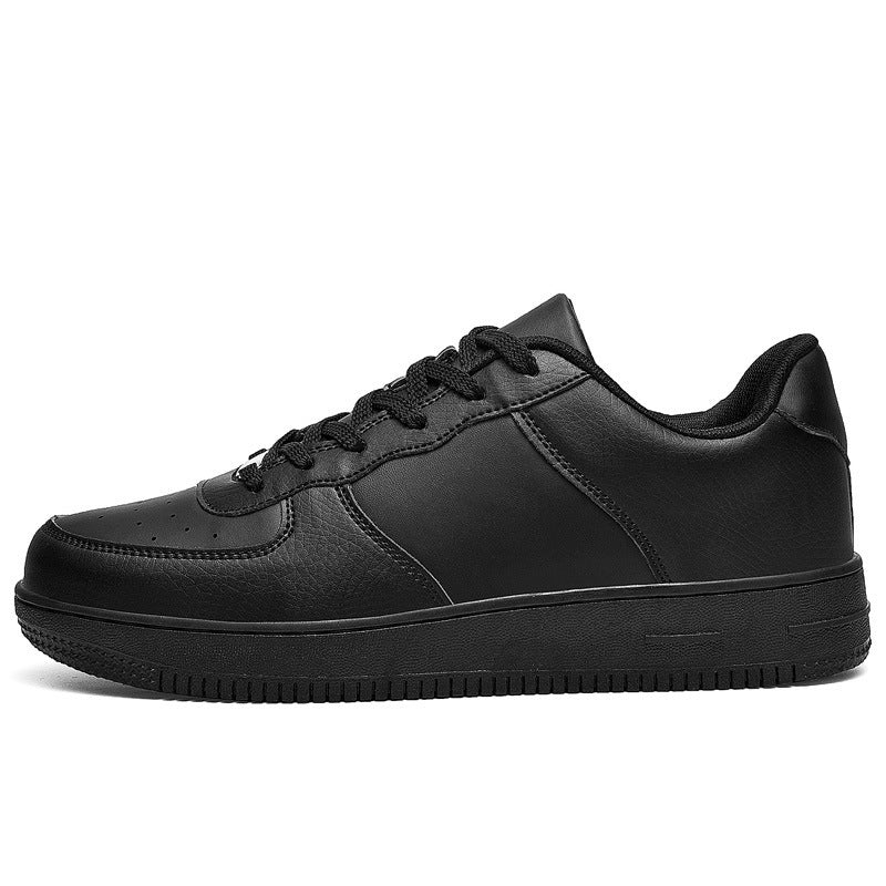 Herren Minimalistischer Low-Top Freizeitleder-Sneaker mit gepolstertem Knöchelkragen und rutschfester Profilsohle Shopy Nory
