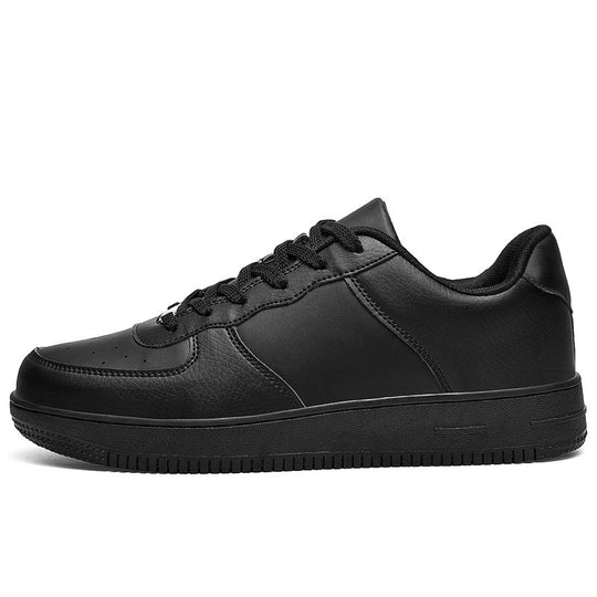 Herren Minimalistischer Low-Top Freizeitleder-Sneaker mit gepolstertem Knöchelkragen und rutschfester Profilsohle Shopy Nory