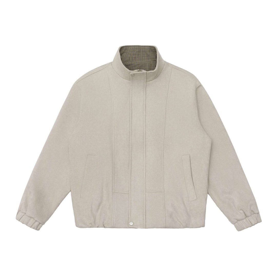 Herren Kurzjacke im Boxy‑Schnitt mit hohem Stehkragen und verdeckter Reißverschlussleiste Shop Nory