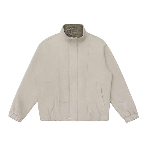 Herren Kurzjacke im Boxy‑Schnitt mit hohem Stehkragen und verdeckter Reißverschlussleiste Shop Nory
