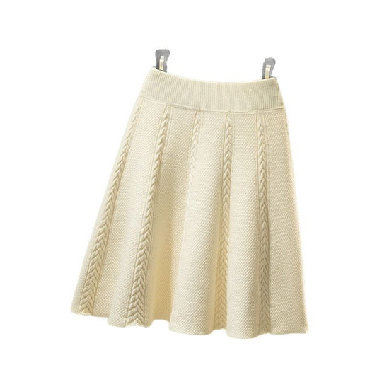Damen Eleganter, plissierter Maxirock aus hochwertigem Strick Shop Nory