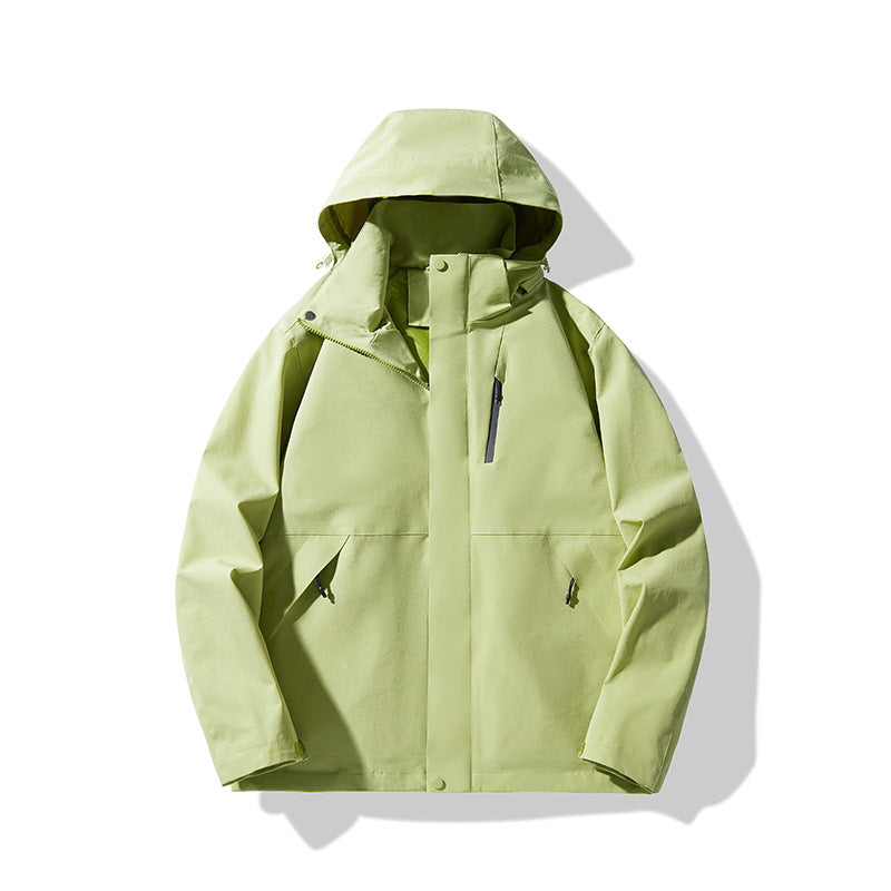 Herren Technische wasserdichte Kapuzen-Shelljacke im minimalistischen Urban-Look Shop Nory