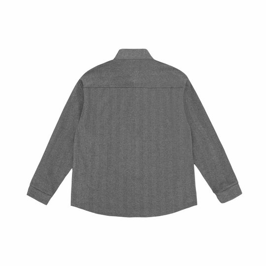 Herren Hemdjacke mit Stehkragen und Fischgrätstruktur Shop Nory