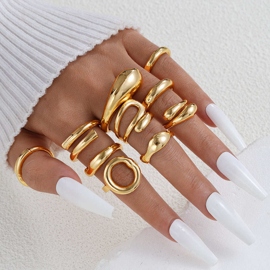 Damen Ring-Set mit modernen und kreativen Designvariationen Shop Nory