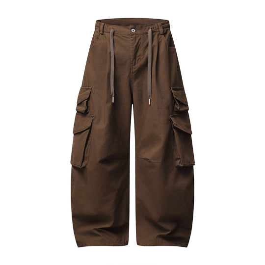 Damen Utility-Cargo-Culotte mit weitem Bein, elastischem Bund und Pattentaschen Shop Nory