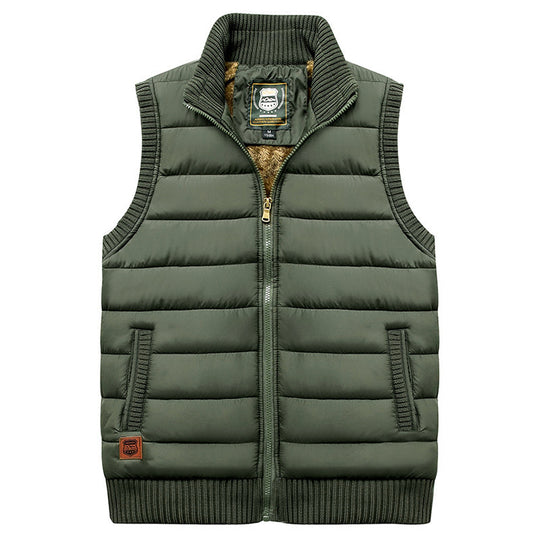 Herren gesteppte Thermo-Steppweste mit wärmender Teddyinnenlage und elastischen Rippabschlüssen Shop Nory