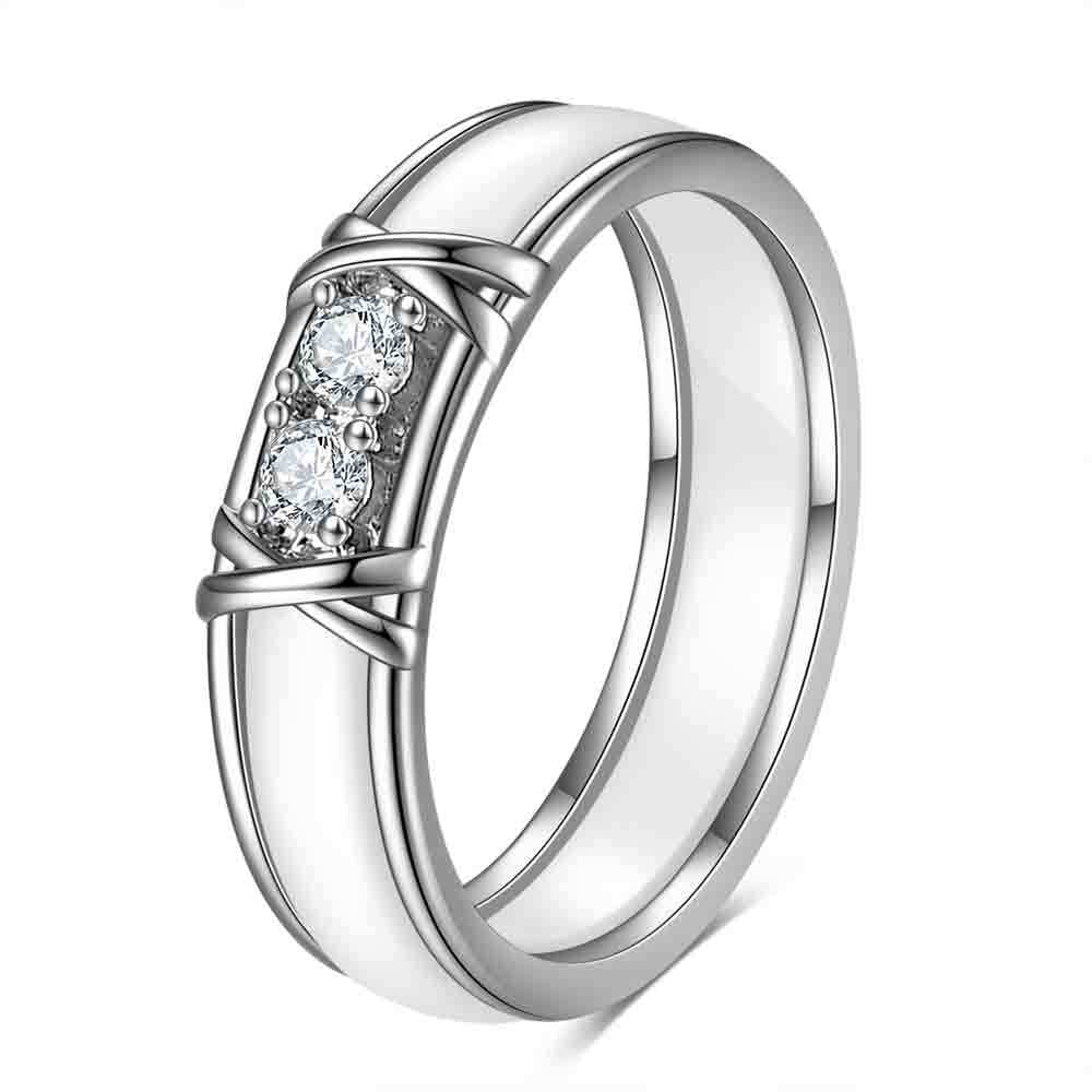 Herren Ring mit elegantem Design und funkelnden Zirkonia Shop Nory