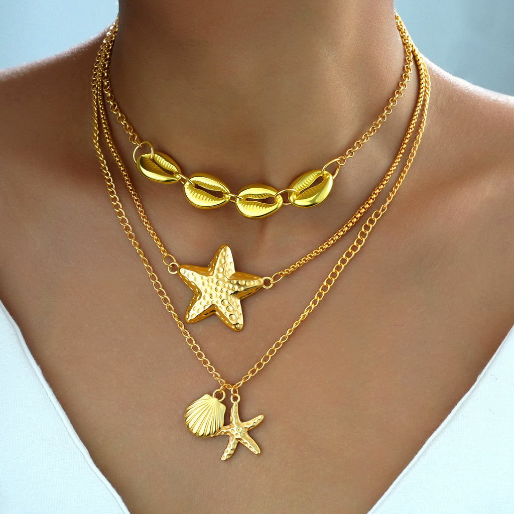 Damen Halskette Set mit maritimen Motiven und eleganten Details Shop Nory