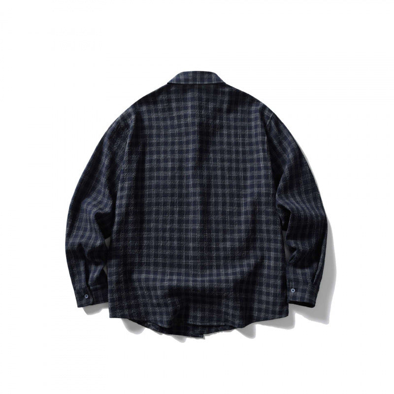 Unisex Oversize-Kastiges Karo-Hemd aus weichem Flanell mit aufgesetzter Brusttasche Shop Nory