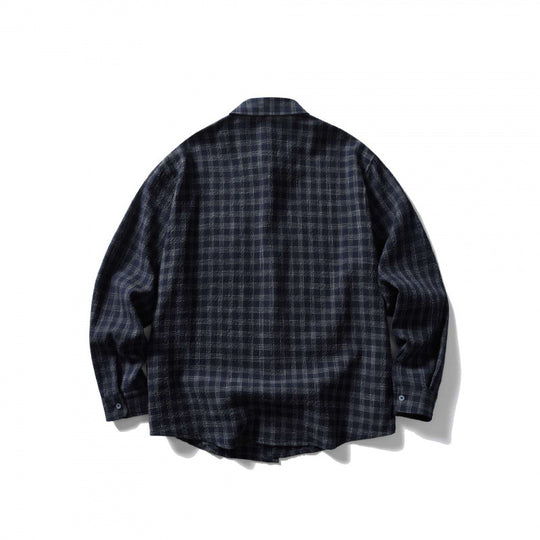 Unisex Oversize-Kastiges Karo-Hemd aus weichem Flanell mit aufgesetzter Brusttasche Shop Nory