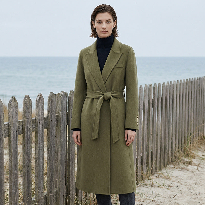 Damen Stilvoller Wickelmantel Shop Nory