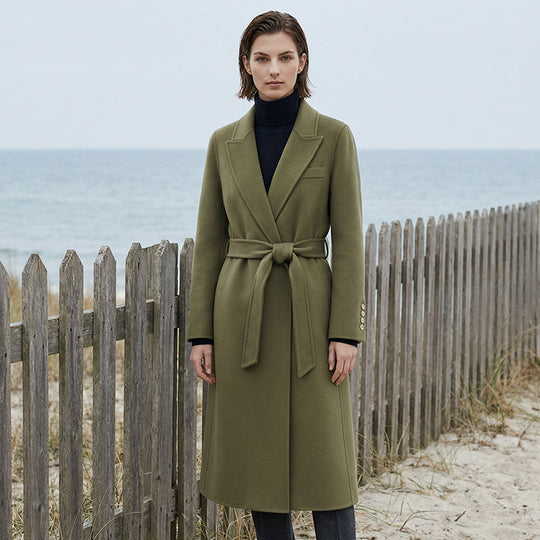 Damen Stilvoller Wickelmantel Shop Nory