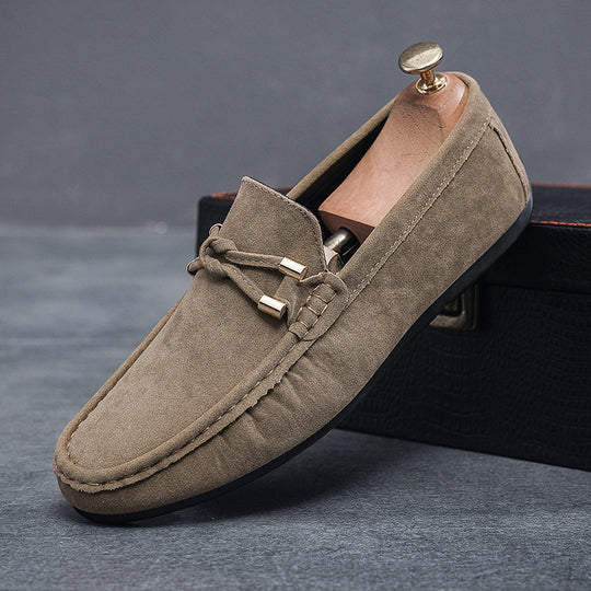 Herren Elegante Mokassins aus weichem Veloursleder