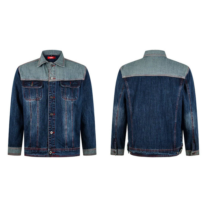 Herren Jeansjacke im Two-Tone-Look mit Kontrastnähten Shop Nory
