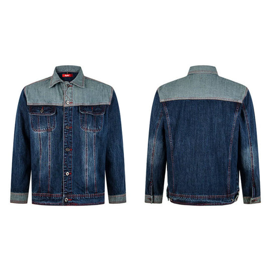 Herren Jeansjacke im Two-Tone-Look mit Kontrastnähten Shop Nory