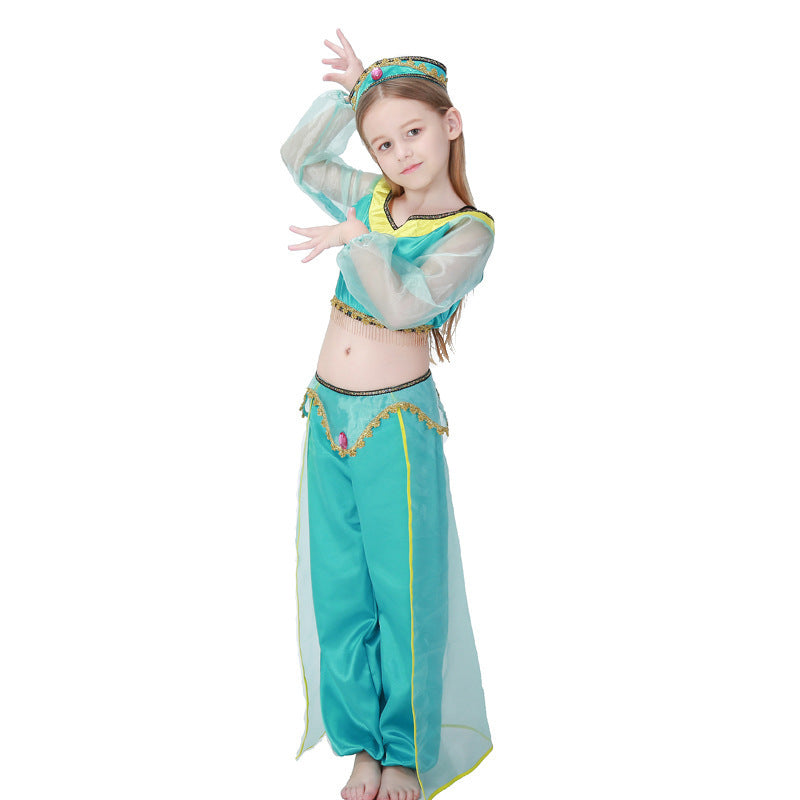 Mädchen Prinzessinnenkostüm im orientalischen Stil mit glitzernden Details Shop Nory