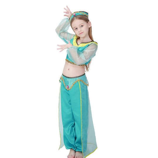 Mädchen Prinzessinnenkostüm im orientalischen Stil mit glitzernden Details Shop Nory