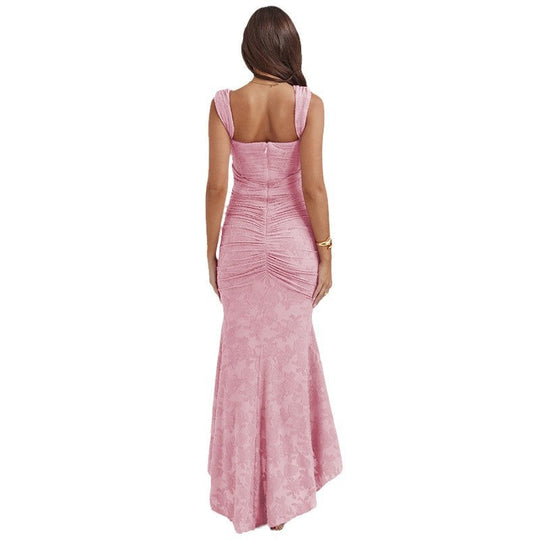 Damen Elegantes Maxikleid mit raffinierten Rüschen und schmeichelndem Schnitt