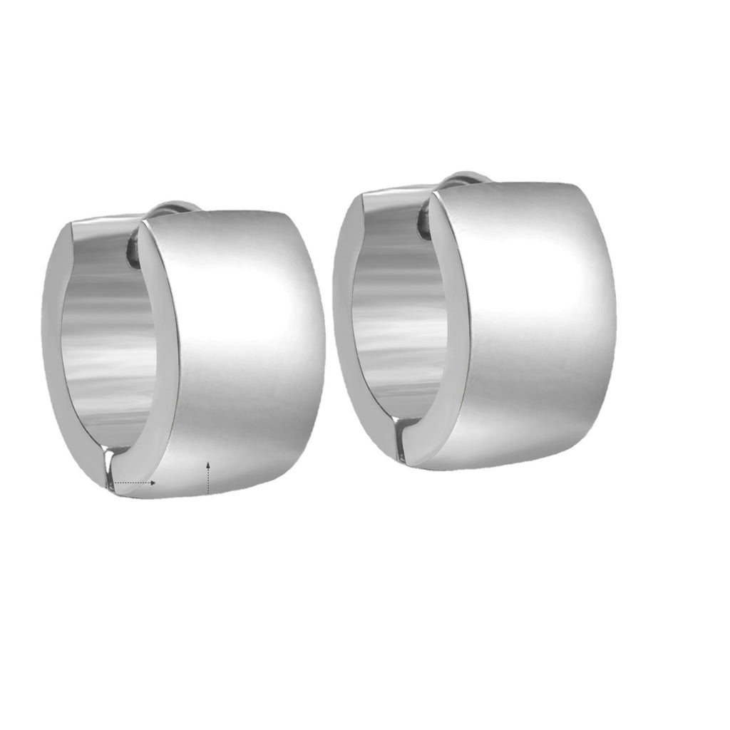 Damen Edelstahl Creolen Ohrstecker mit elegantem und modernem Design Shop Nory