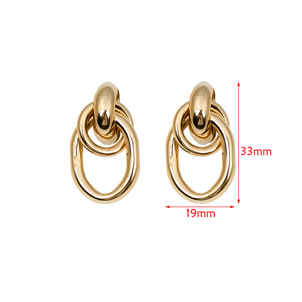 Damen Ohrringe aus hochwertigem Edelstahl mit verspieltem Kettendesign Shop Nory
