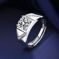 Damen eleganter Ring mit quadratischem Kristall und filigranen Details Shop Nory