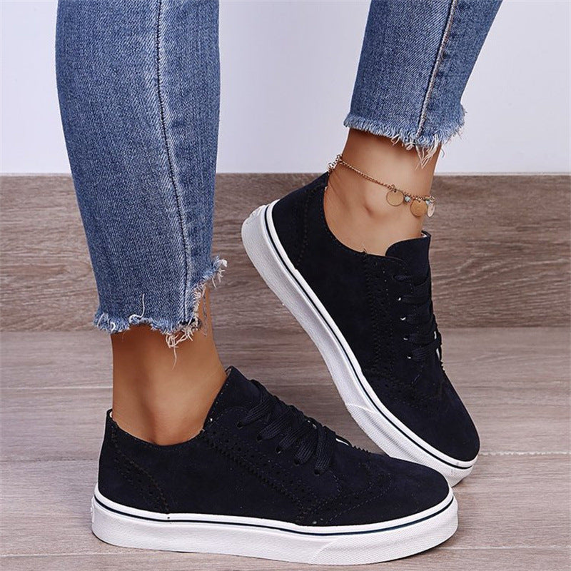 Damen Schnürer-Plateau-Sneaker im Brogue-Stil mit Komfortfußbett Shop Nory