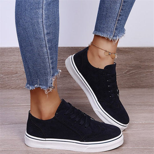 Damen Schnürer-Plateau-Sneaker im Brogue-Stil mit Komfortfußbett Shop Nory