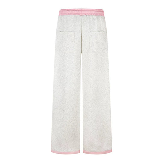 Damen Weite Lounge-Hose mit Zierknopfleiste, hohem Bund und Kordelzug Shop Nory