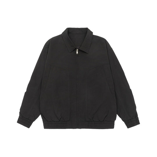 Unisex Oversize-Blousonjacke mit Hemdkragen und elastischem Bund Shop Nory