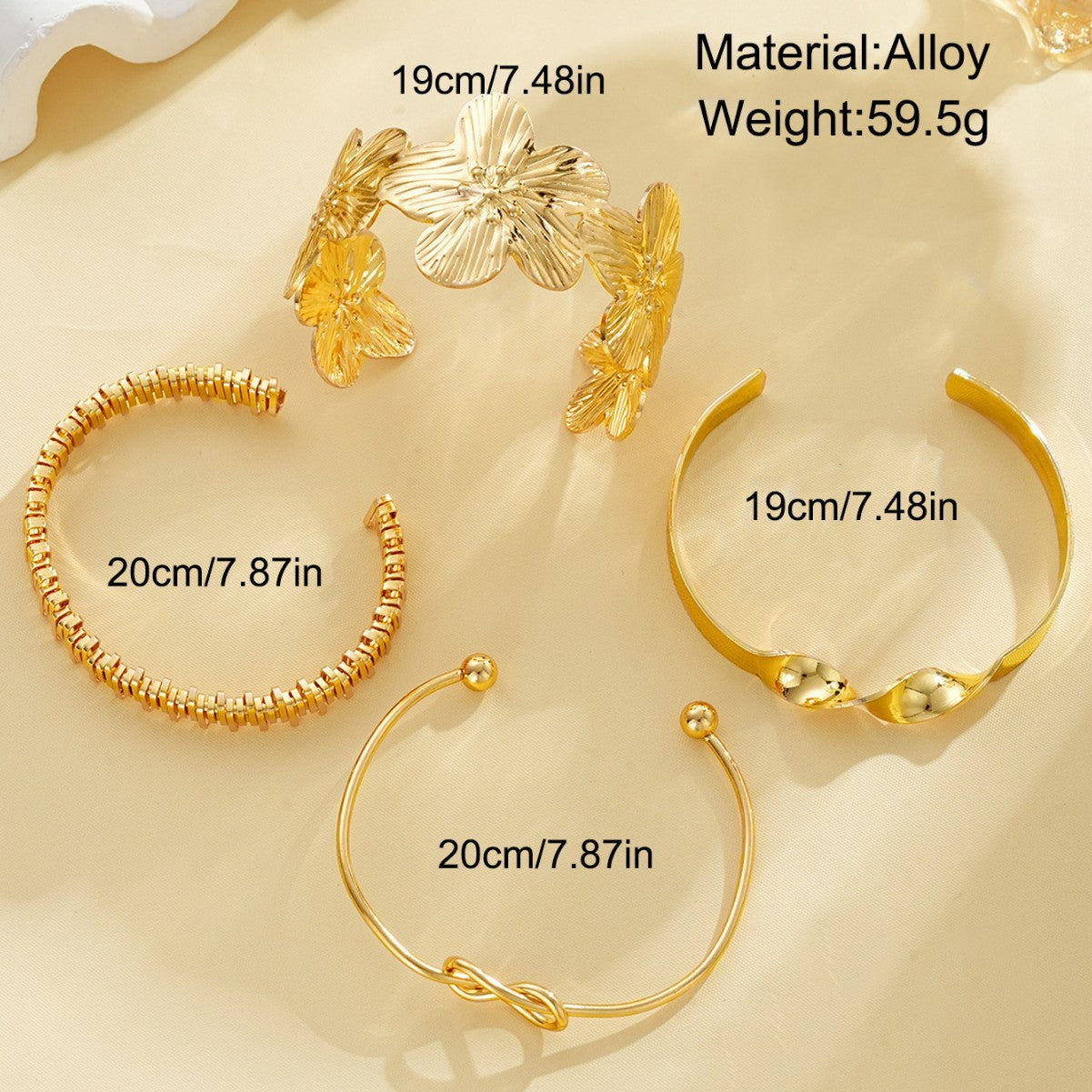 Damen Armband-Set mit floralen und eleganten Designs Shop Nory