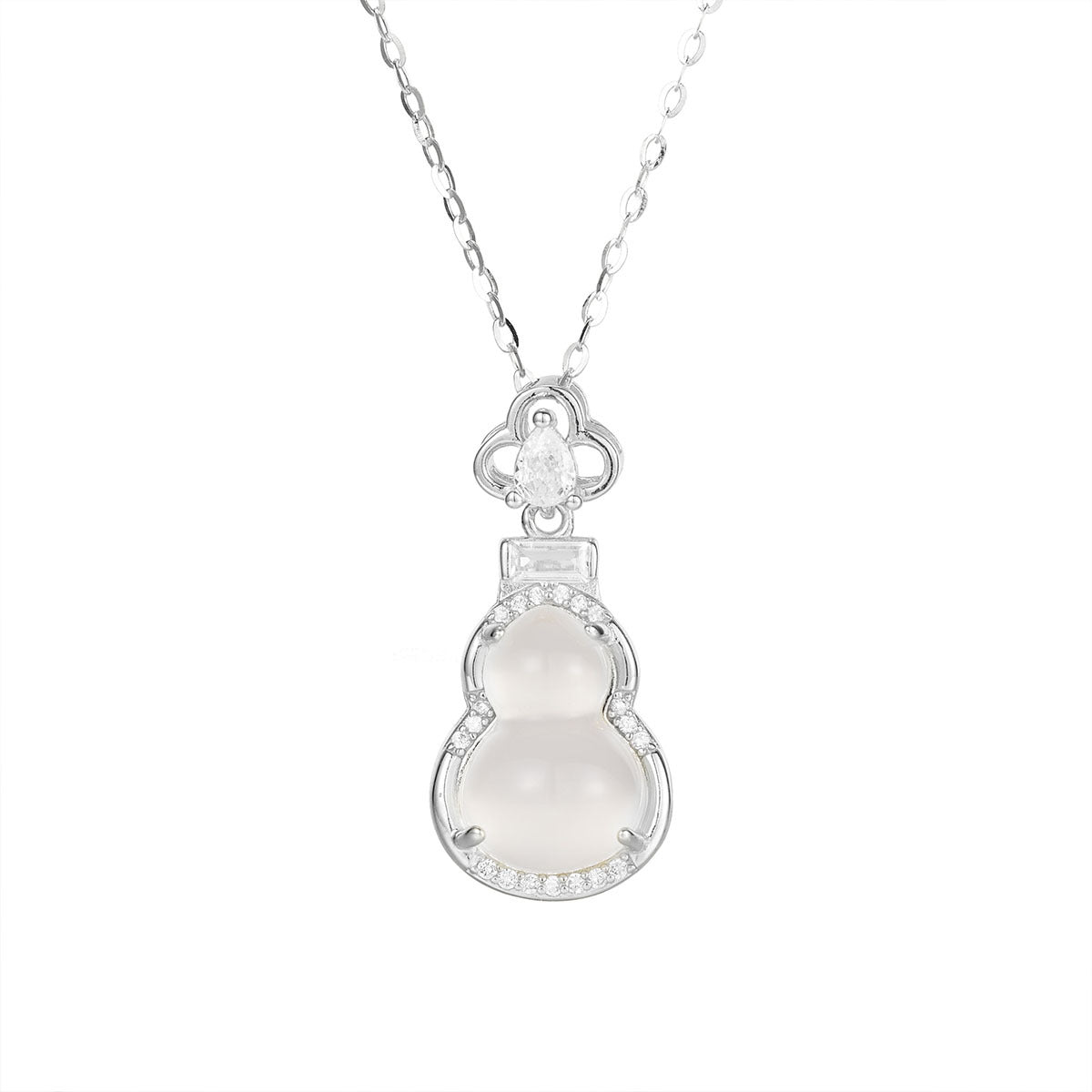 Damen Halskette mit exquisitem Buddha-Anhänger und funkelnden Zirkonia Shop Nory