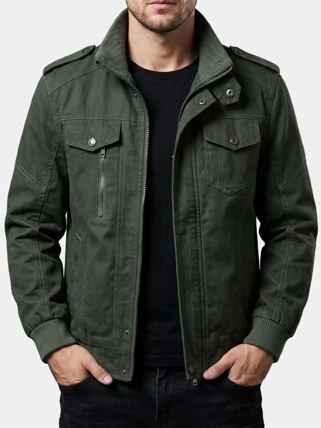 Herren Modische Utility-Jacke  1787915359