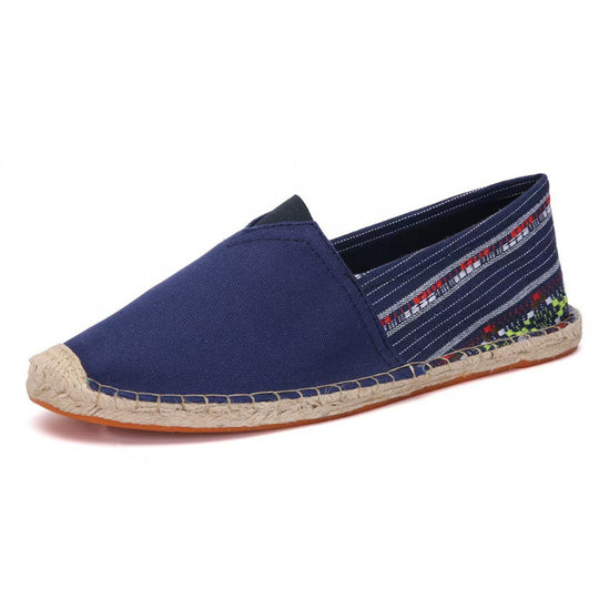 Damen Espadrilles-Slipper aus Canvas mit gewebtem Fersenbereich und geflochtener Jute-Sohle Shop Nory