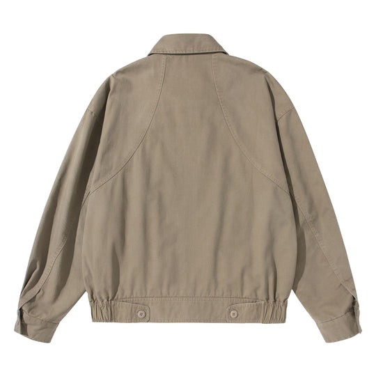 Unisex Kurz geschnittener Utility-Blouson mit Hemdkragen und elastischem Saum Shop Nory