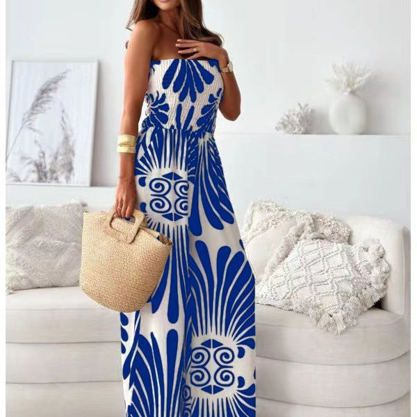 Damen Sommer Jumpsuit mit floralem Design