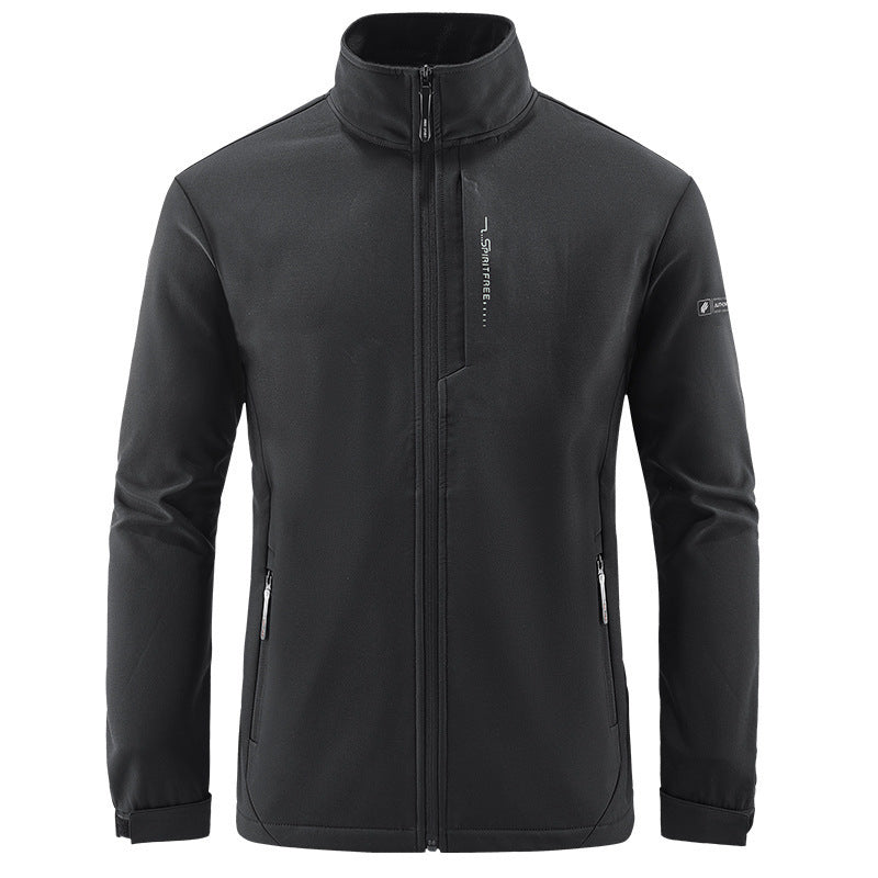 Herren Technische Softshelljacke mit winddichtem Shell, hohem Kragen und Reißverschlusstaschen Shop Nory