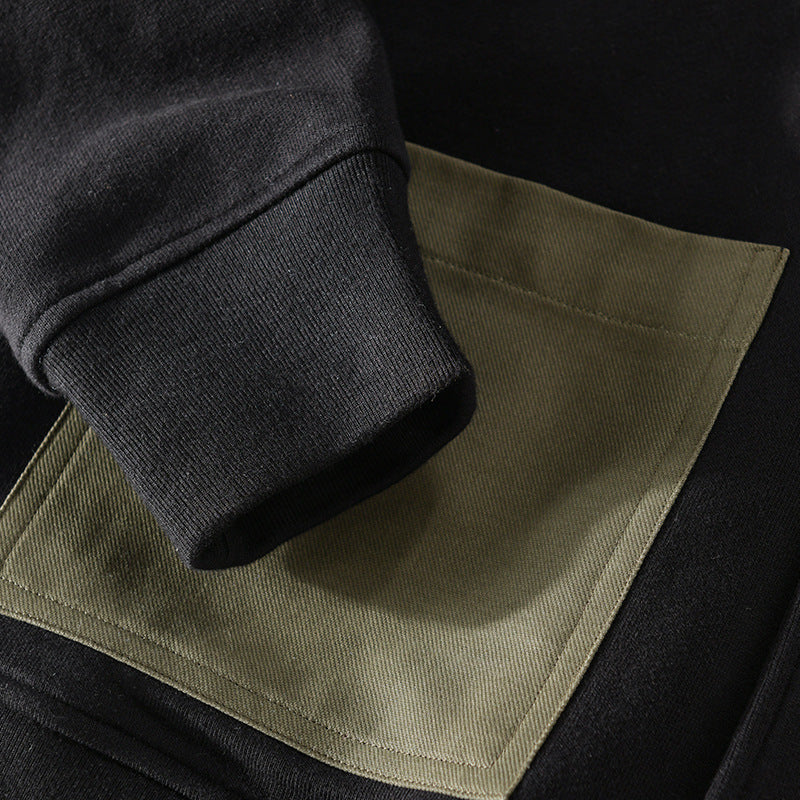 Herren Lässige Hemdjacke im Bomberstil mit aufgesetzten Kontrasttaschen Shop Nory