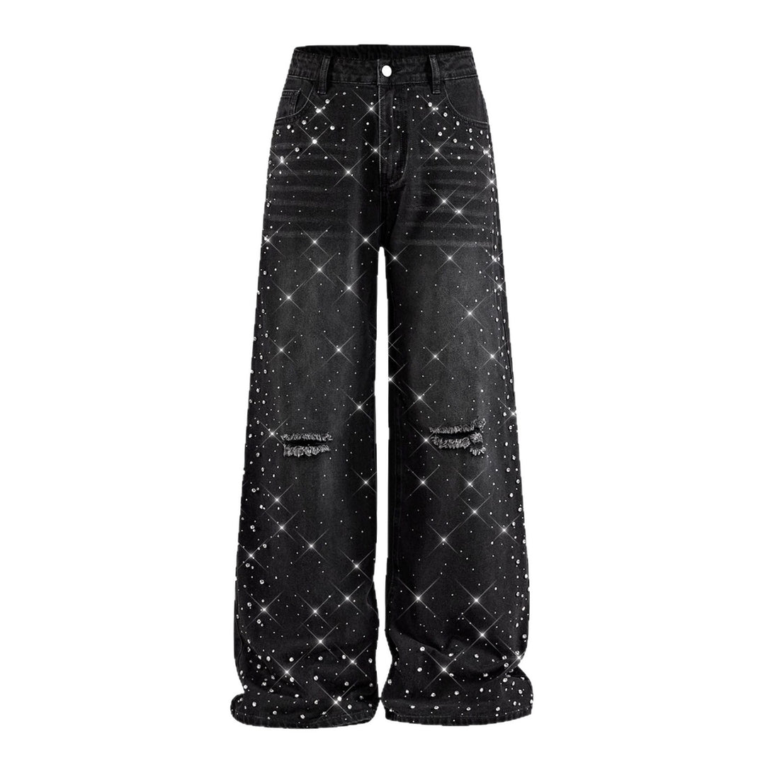 Damen Veredelte Jeans mit weitem Bein Shop Nory