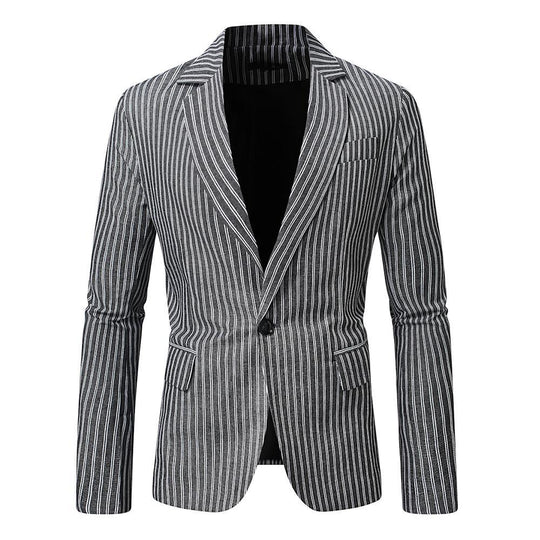 Herren eleganter Blazer mit feinen Streifen
