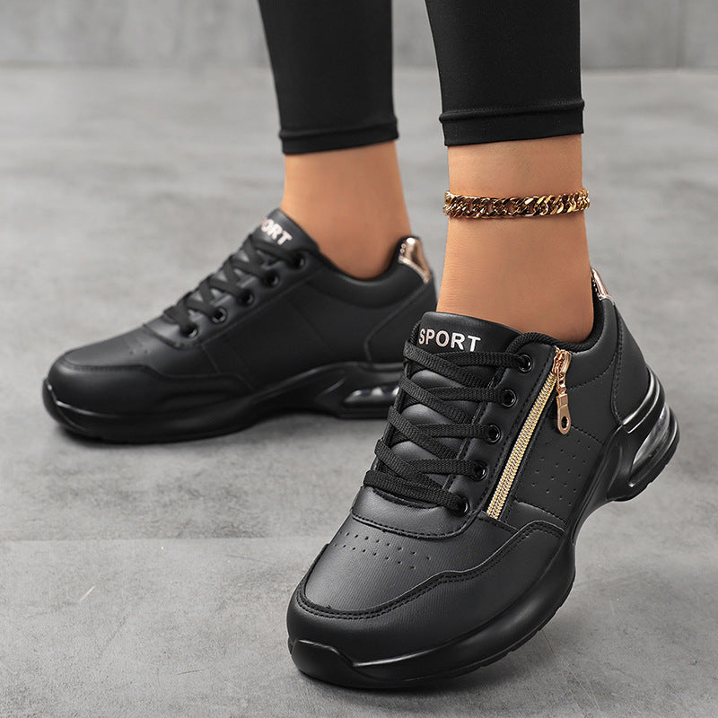 Damen Sportliche Plateausneaker mit Luftkissen und seitlichem Reißverschluss Shop Nory